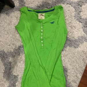 Hollister Lime Green long sleeve top